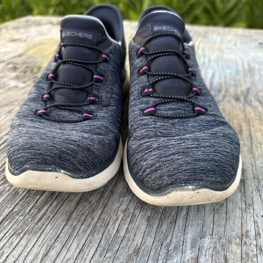 Skechers Slip-Ins Women's US Size 8 Navy/Purple Sneakers Shoes Style 850 - Picture 5 of 13